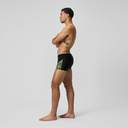 Medley Logo Aquashorts Black/Yellow | Speedo