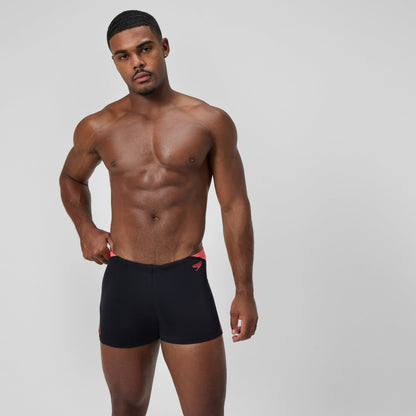 HyperBoom Splice Aquashorts Black/Coral | Speedo