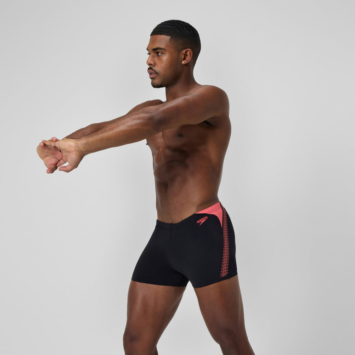 HyperBoom Splice Aquashorts Black/Coral | Speedo