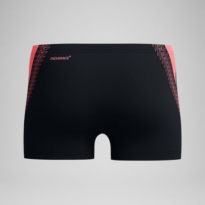HyperBoom Splice Aquashorts Black/Coral | Speedo
