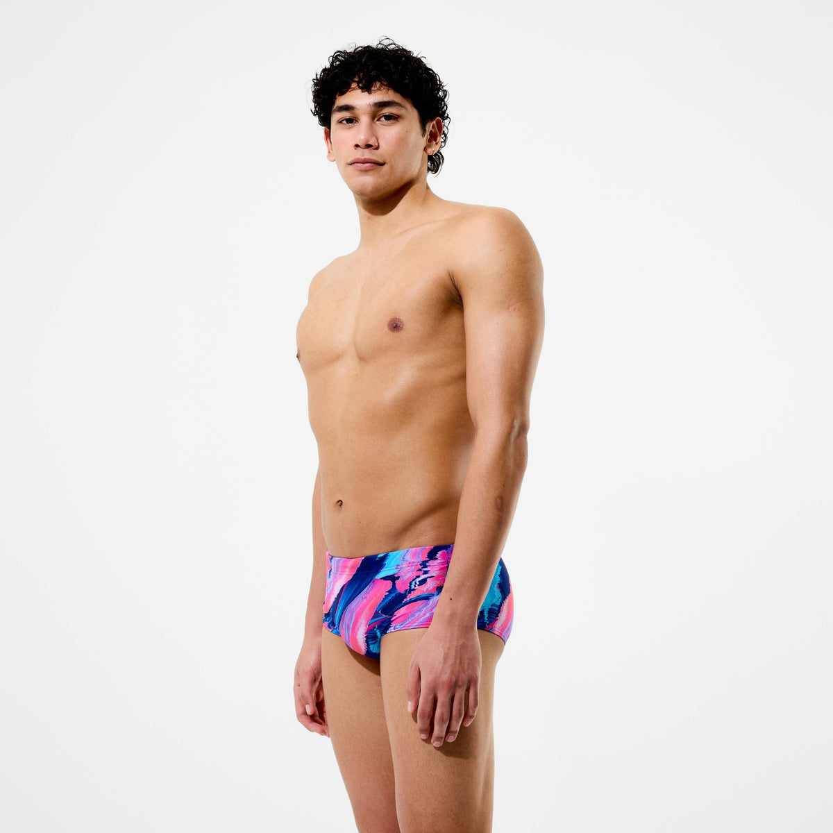 Club Training Printed Brief Blue/Pink | Speedo