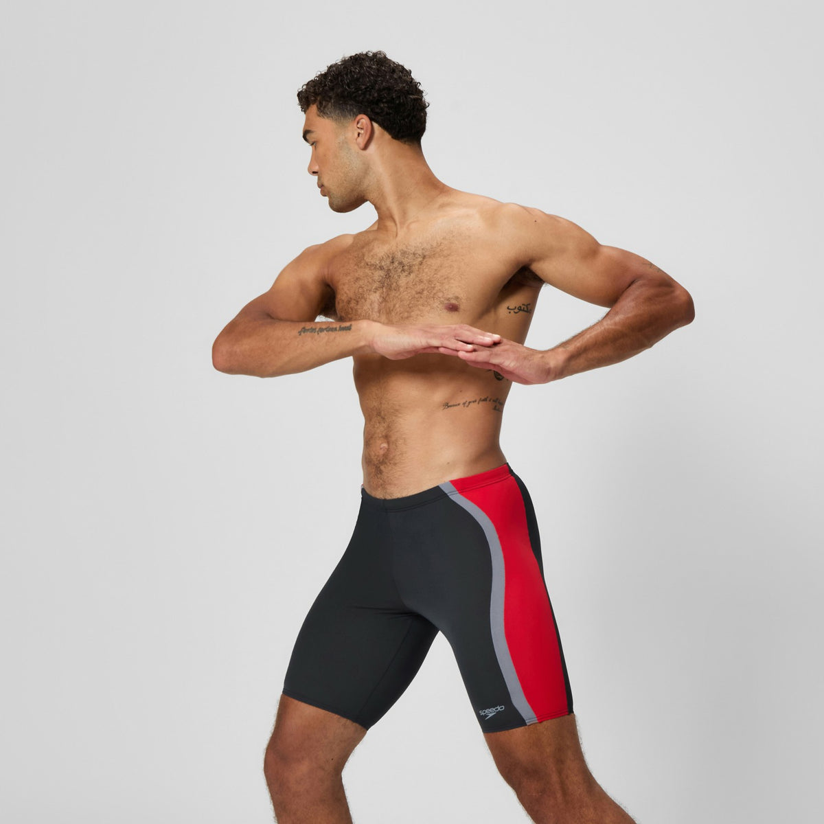 Solid Splice Jammer Black/Red | Speedo