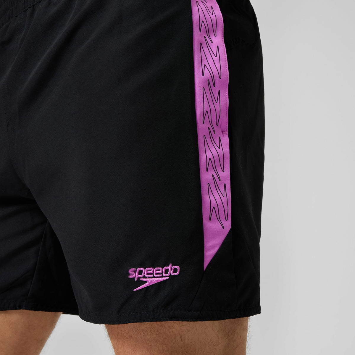 HyperBoom Splice Swim Shorts Black/Pink | Speedo