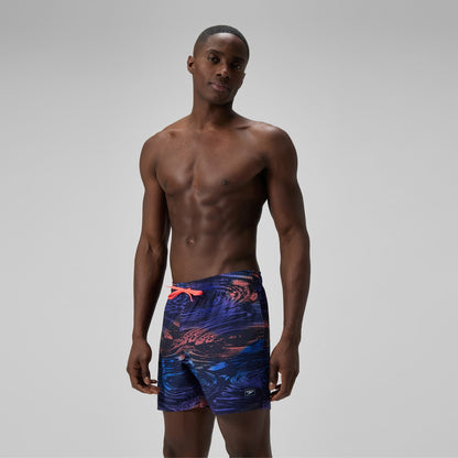 Redondo Edge Printed Swim Shorts Blue | Speedo