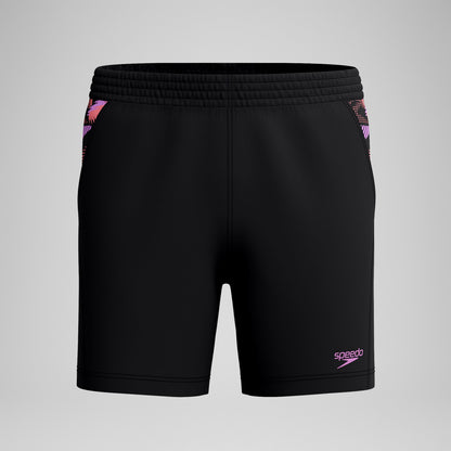 Xpress Lite Panel Swim Shorts Black/Pink | Speedo