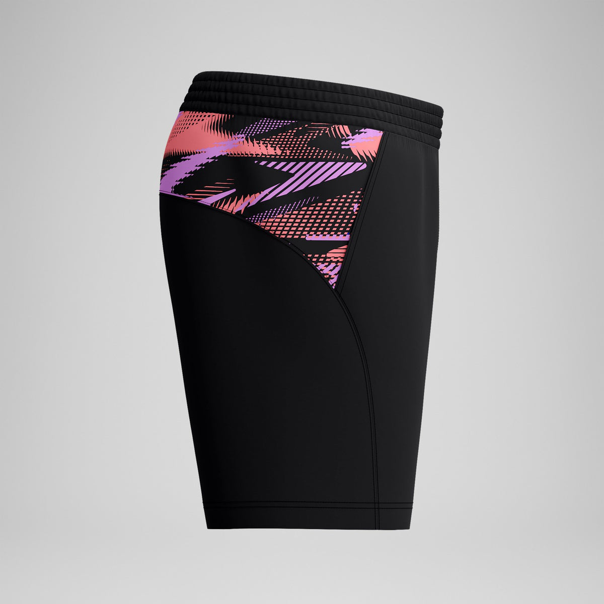 Xpress Lite Panel Swim Shorts Black/Pink | Speedo