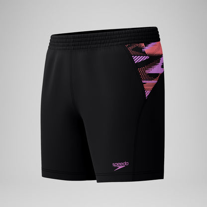 Xpress Lite Panel Swim Shorts Black/Pink | Speedo