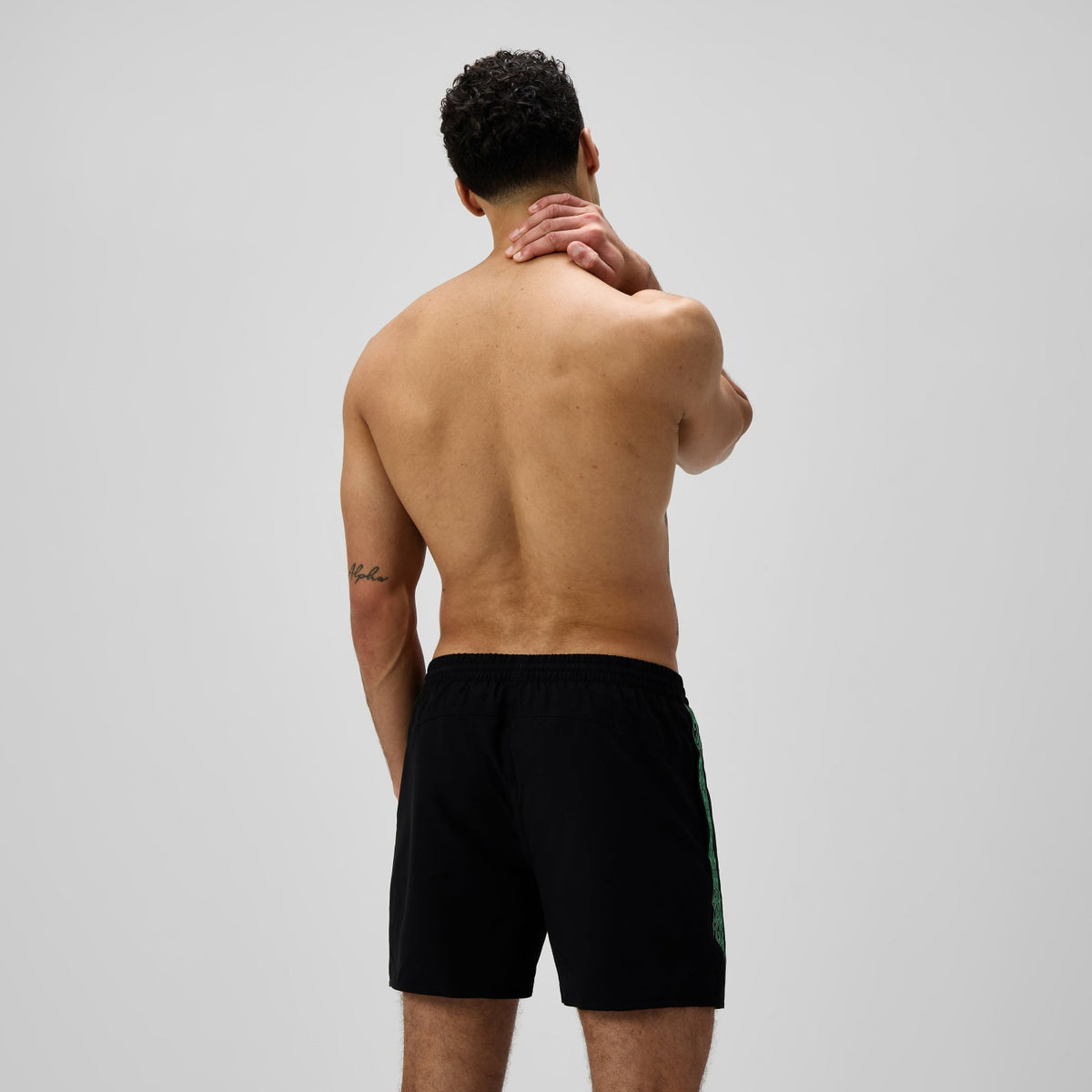 Hyperboom Splice Swim Shorts Black/Green | Speedo