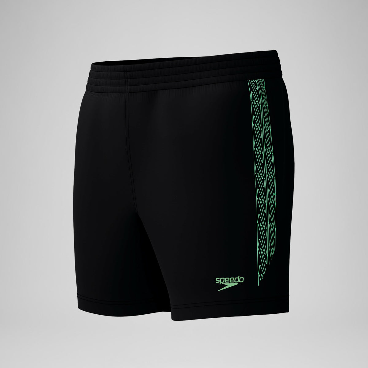 Hyperboom Splice Swim Shorts Black/Green | Speedo