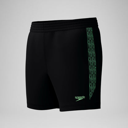 Hyperboom Splice Swim Shorts Black/Green | Speedo