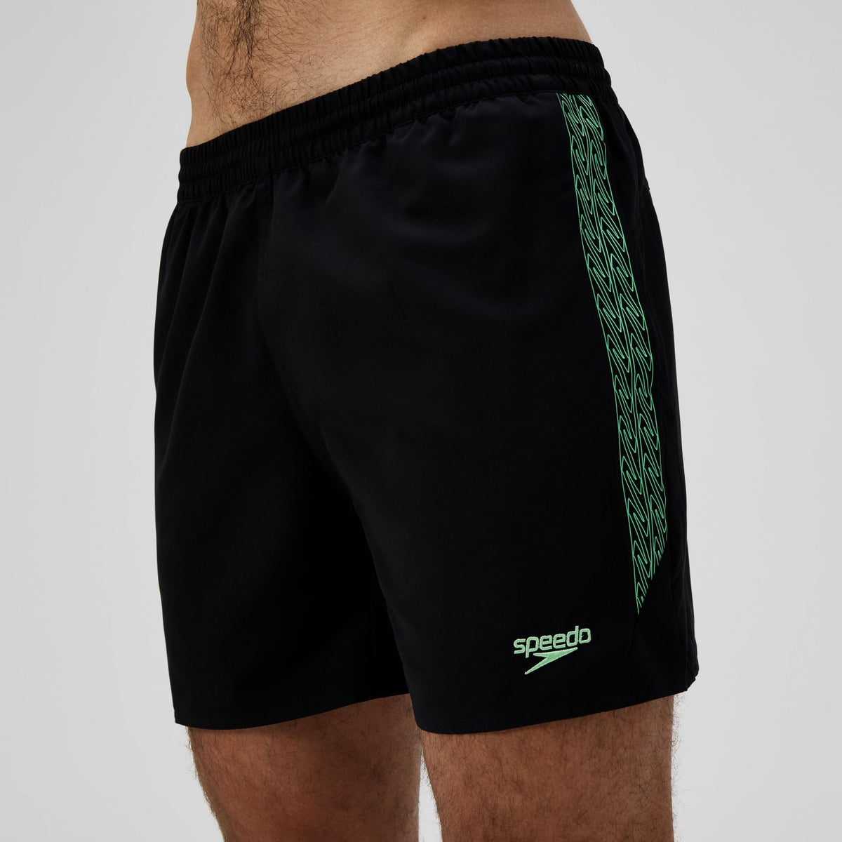 Hyperboom Splice Swim Shorts Black/Green | Speedo