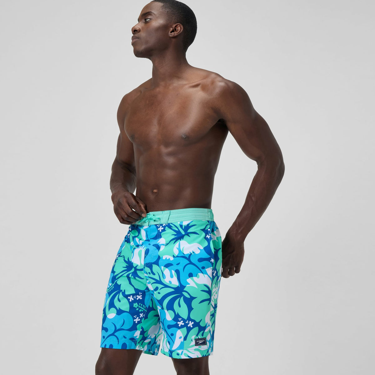 Printed Bondi Swim Shorts Turquoise/Blue | Speedo