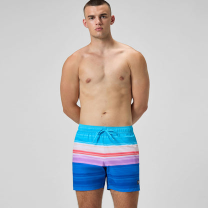 Printed Redondo Edge Swim Shorts Blue/Pink | Speedo