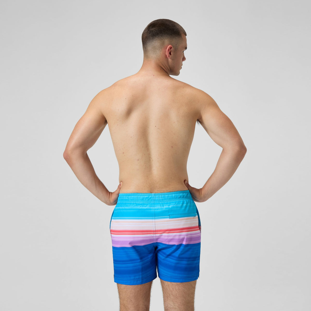 Printed Redondo Edge Swim Shorts Blue/Pink | Speedo