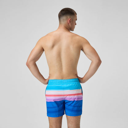 Printed Redondo Edge Swim Shorts Blue/Pink | Speedo