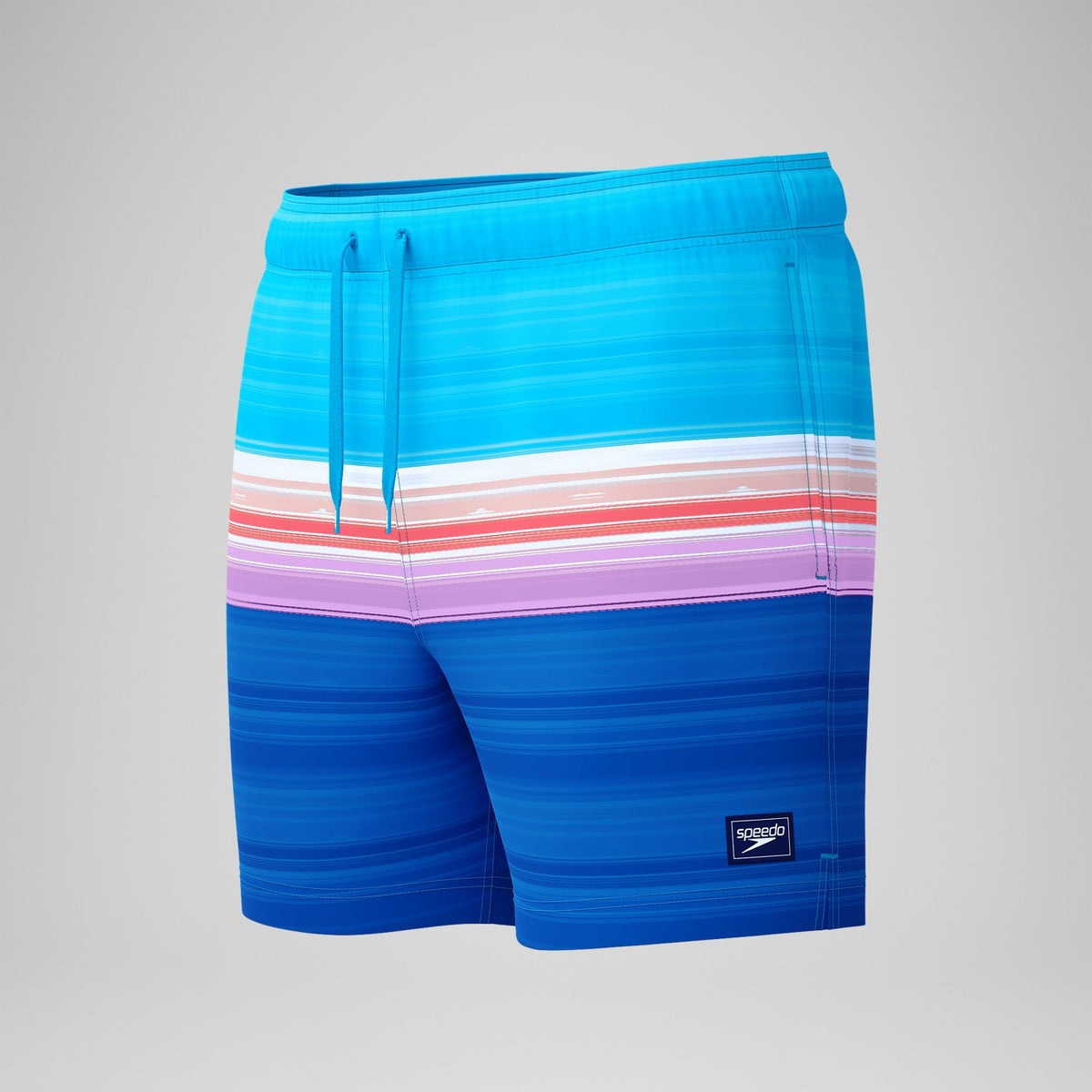 Printed Redondo Edge Swim Shorts Blue/Pink | Speedo