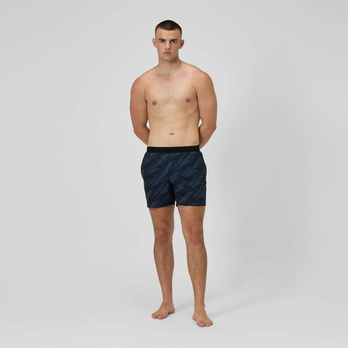 Print Volley Swim Shorts Black/Grey | Speedo