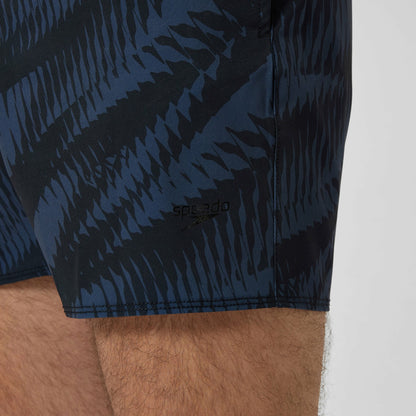 Print Volley Swim Shorts Black/Grey | Speedo