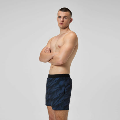 Print Volley Swim Shorts Black/Grey | Speedo