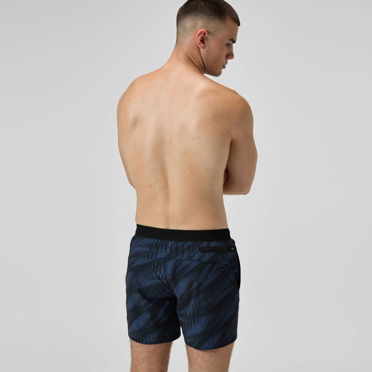 Print Volley Swim Shorts Black/Grey | Speedo