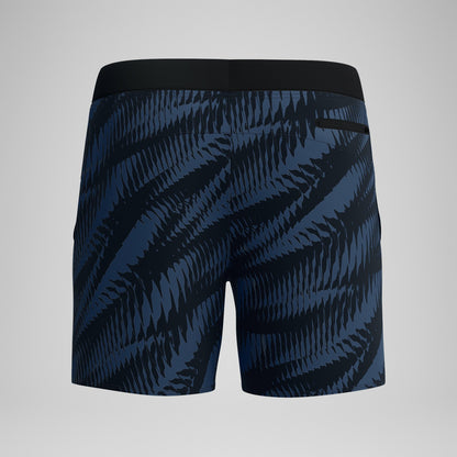 Print Volley Swim Shorts Black/Grey | Speedo