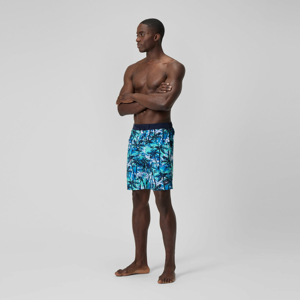 Printed Bondi Swim Shorts Blue | Speedo