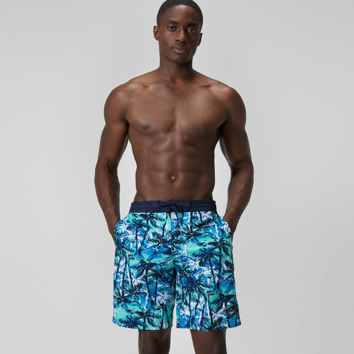 Printed Bondi Swim Shorts Blue | Speedo