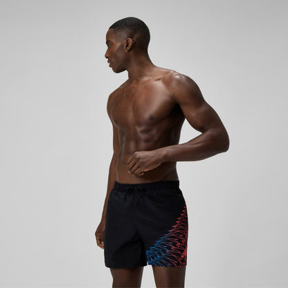 Medley Logo Swim Shorts Black/Orange | Speedo