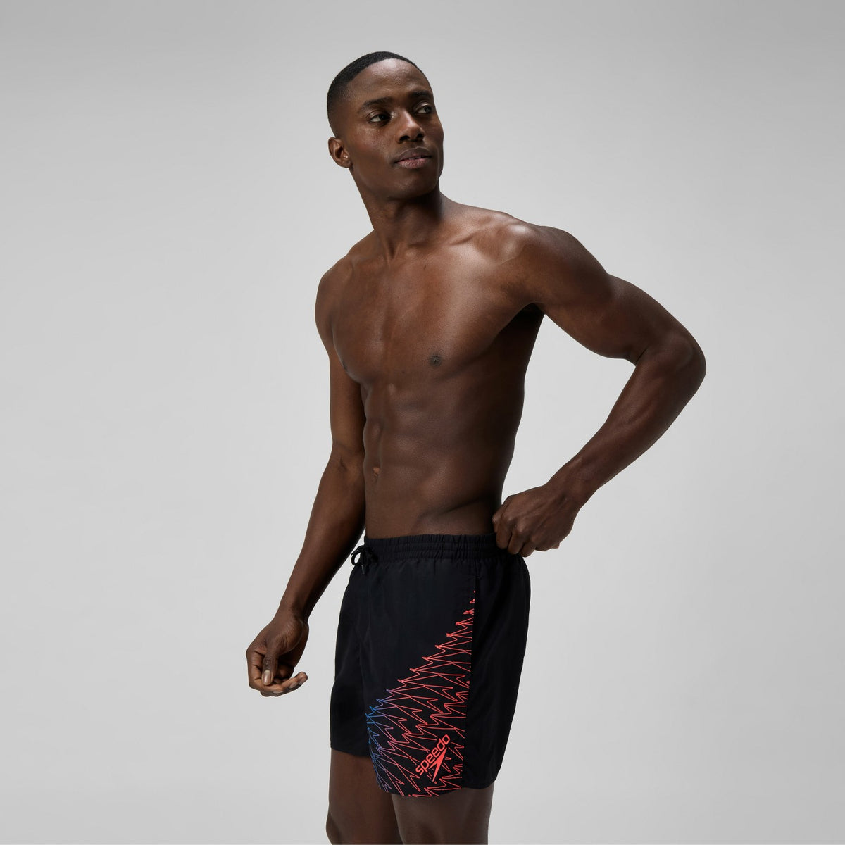 Medley Logo Swim Shorts Black/Orange | Speedo