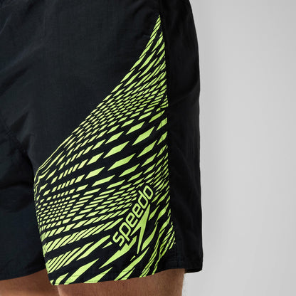 HyperBoom Splice Swim Shorts Black/Yellow | Speedo