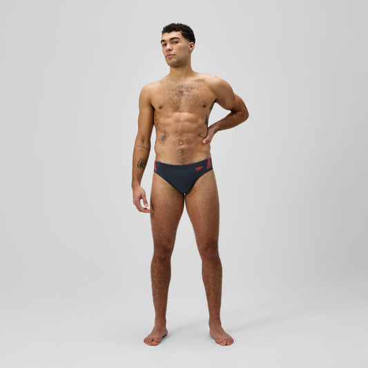 Hyperboom Splice Brief Grey/Red | Speedo