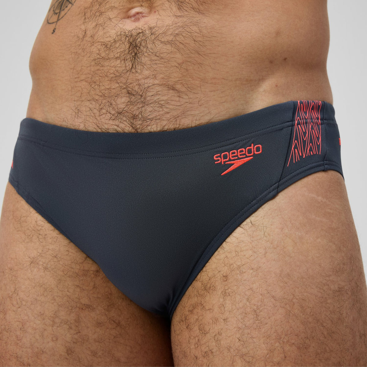 Hyperboom Splice Brief Grey/Red | Speedo