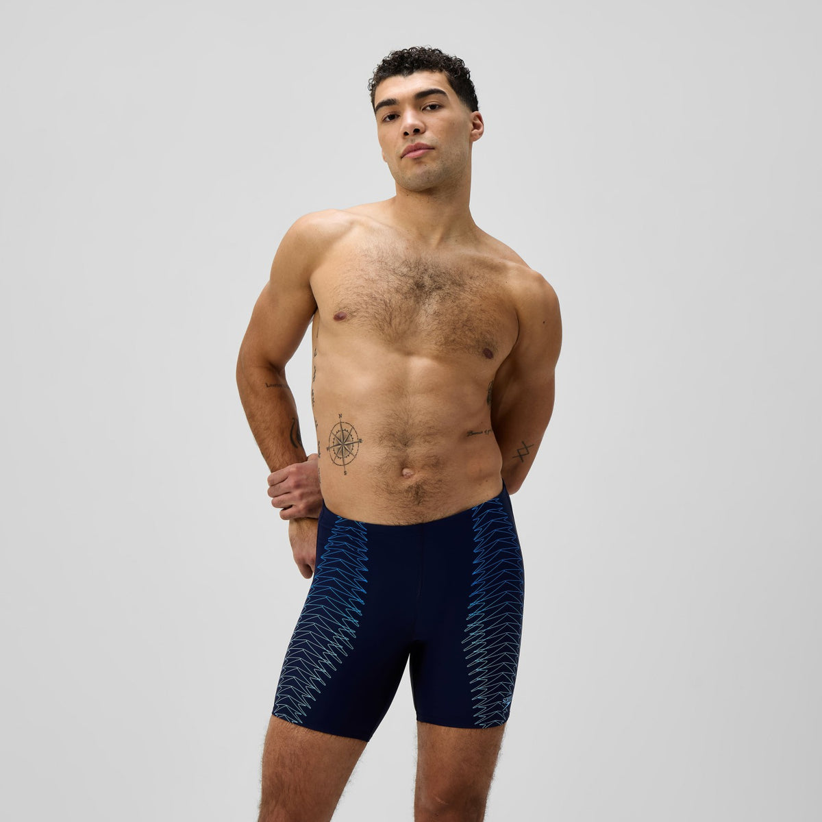 Duo Logo Logo Print Mid Jammer Navy/Blue | Speedo