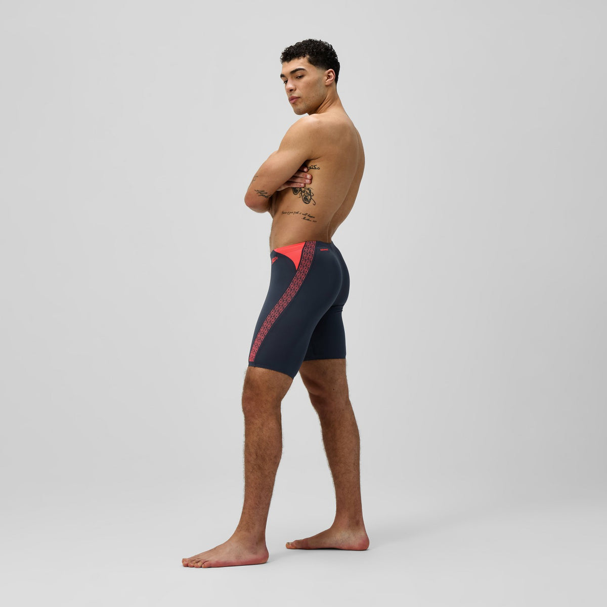 Hyperboom Splice Jammer Grey/Orange | Speedo