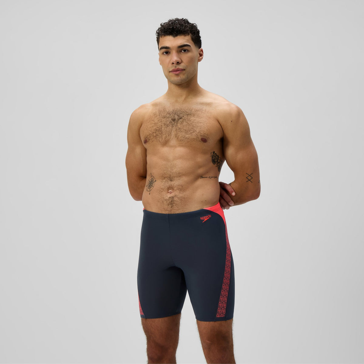 Hyperboom Splice Jammer Grey/Orange | Speedo