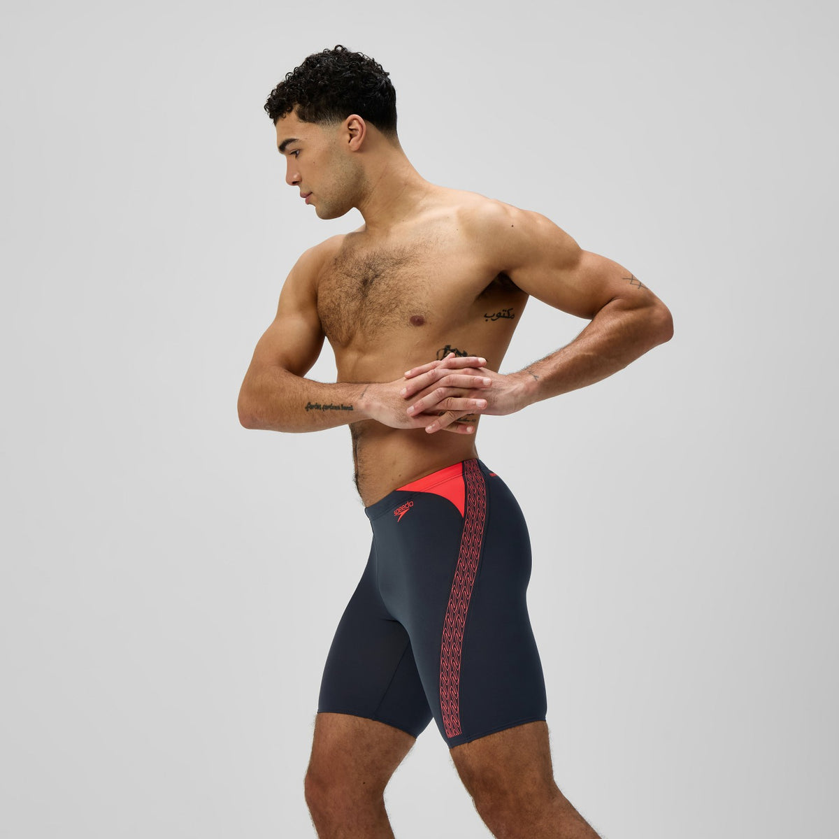 Hyperboom Splice Jammer Grey/Orange | Speedo
