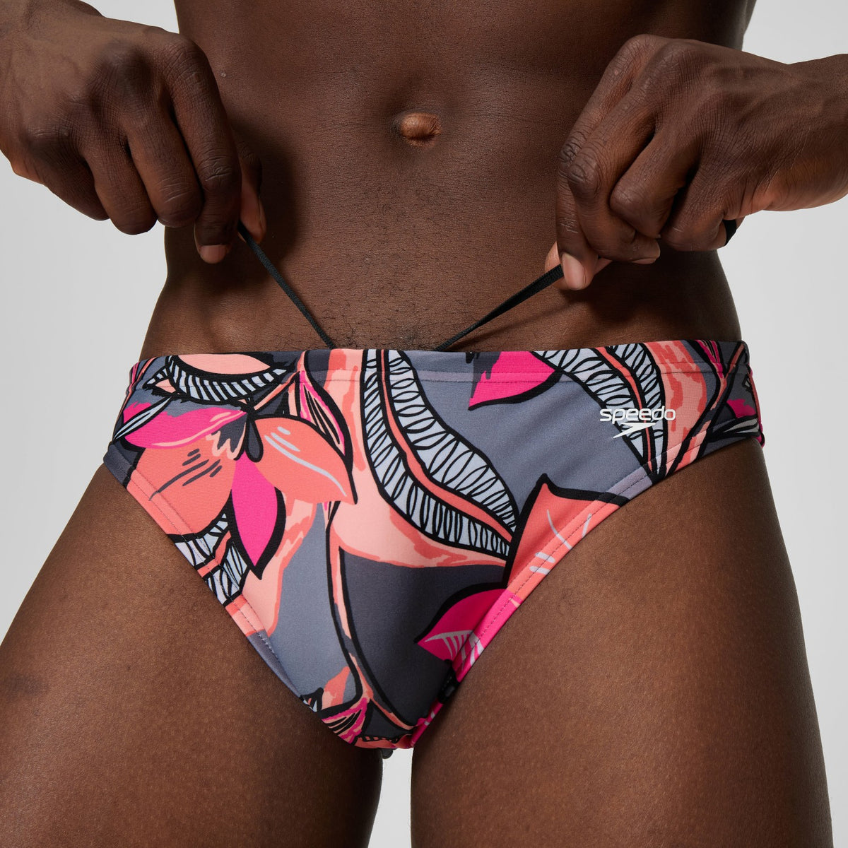 Beachstar Printed Brief Coral/Grey | Speedo