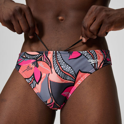 Beachstar Printed Brief Coral/Grey | Speedo