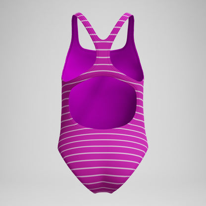 Girls' Printed Medalist Swimsuit Pink | Speedo