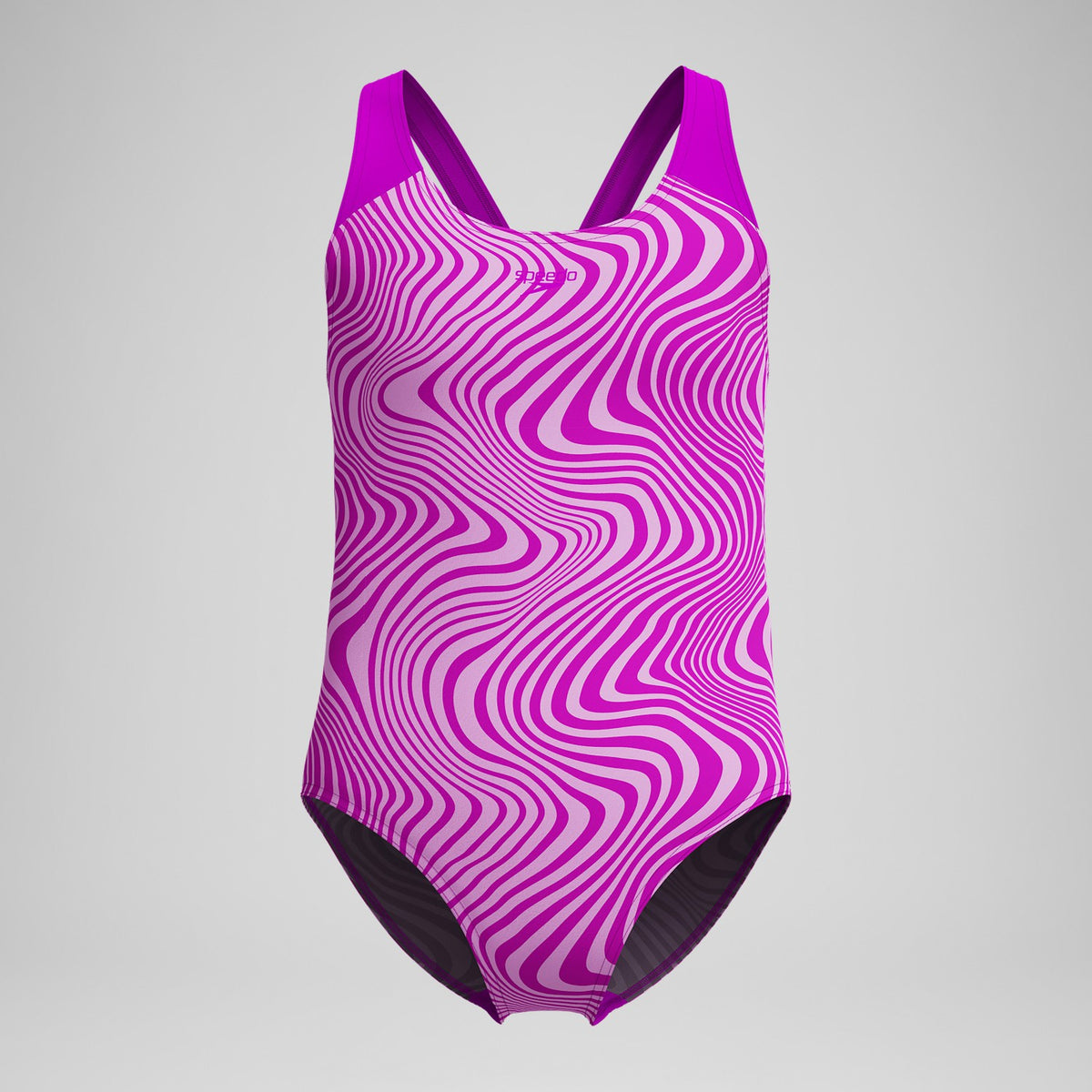 Girls' Digital Printed Splashback Swimsuit Pink | Speedo