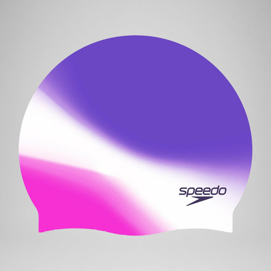 Adult Multi Colour Silicone Cap Pink/White | Speedo