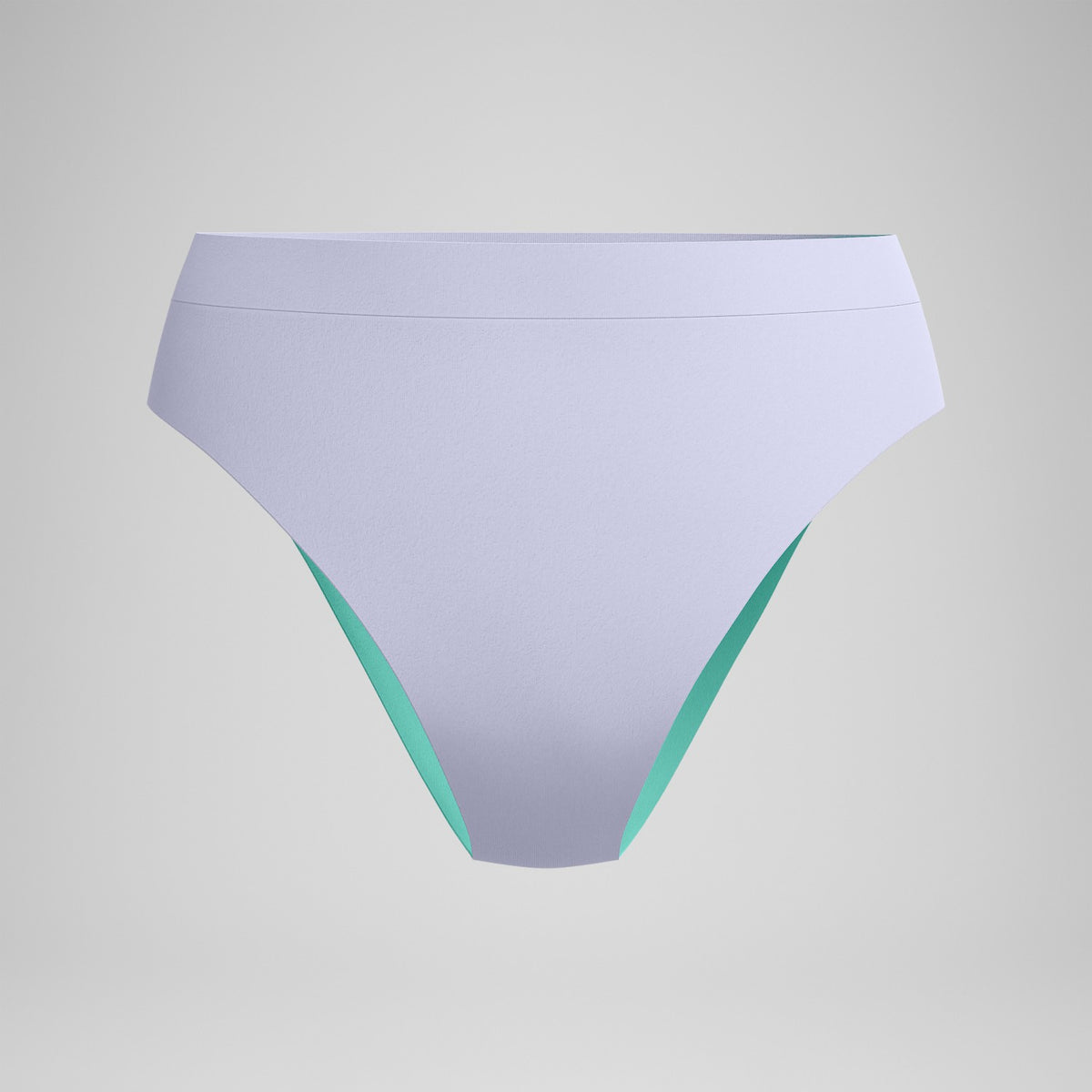 FLU3NTE Solid Hi Waist Bikini Bottom Lilac | Speedo