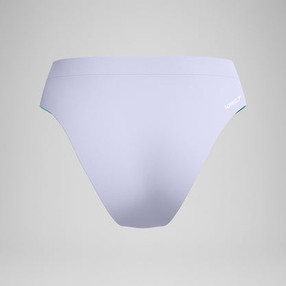 FLU3NTE Solid Hi Waist Bikini Bottom Lilac | Speedo