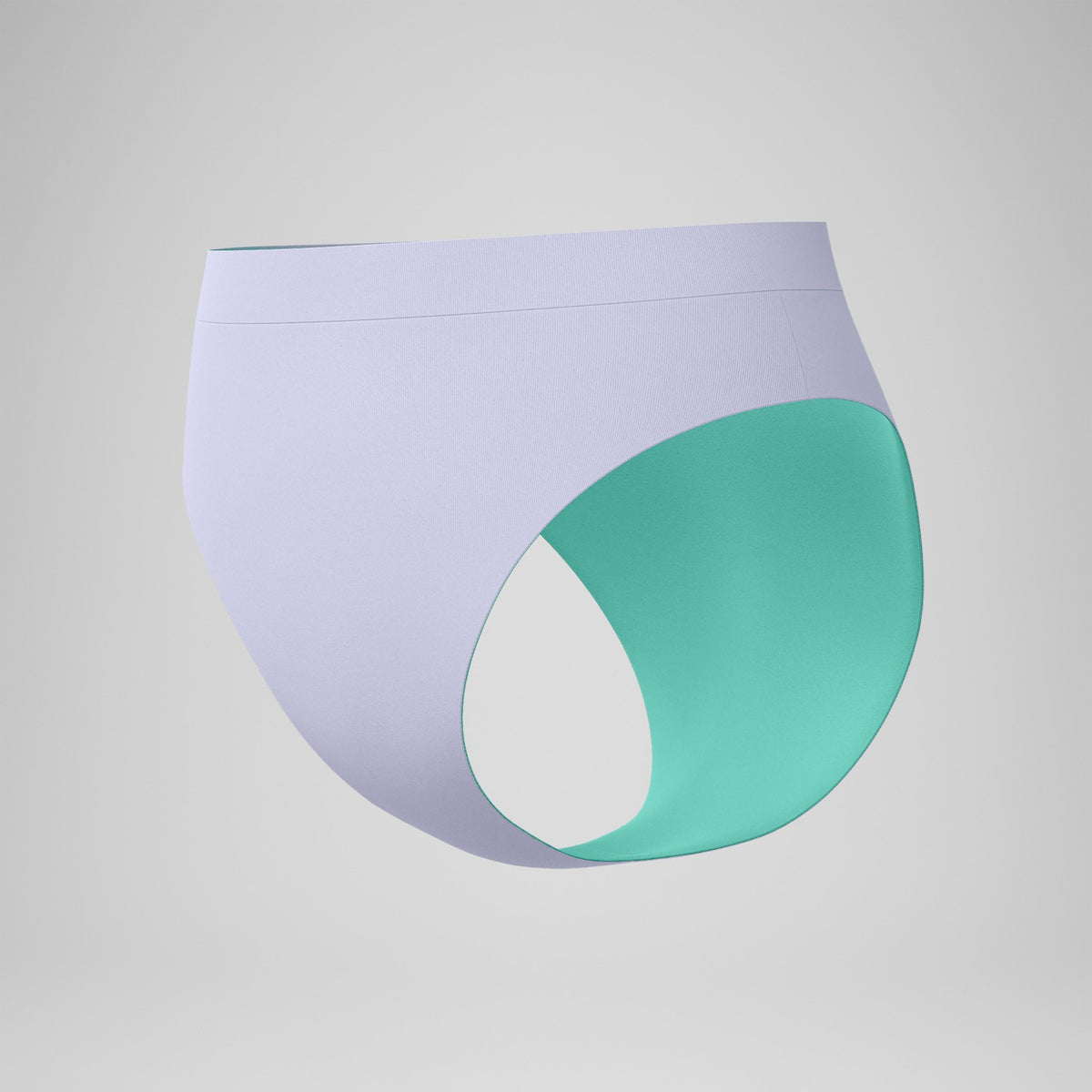FLU3NTE Solid Hi Waist Bikini Bottom Lilac | Speedo