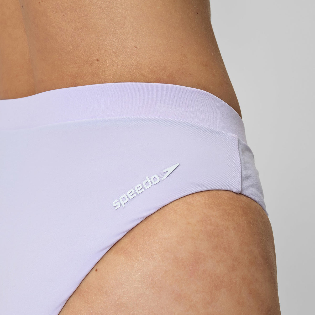 FLU3NTE Solid Hi Waist Bikini Bottom Lilac | Speedo
