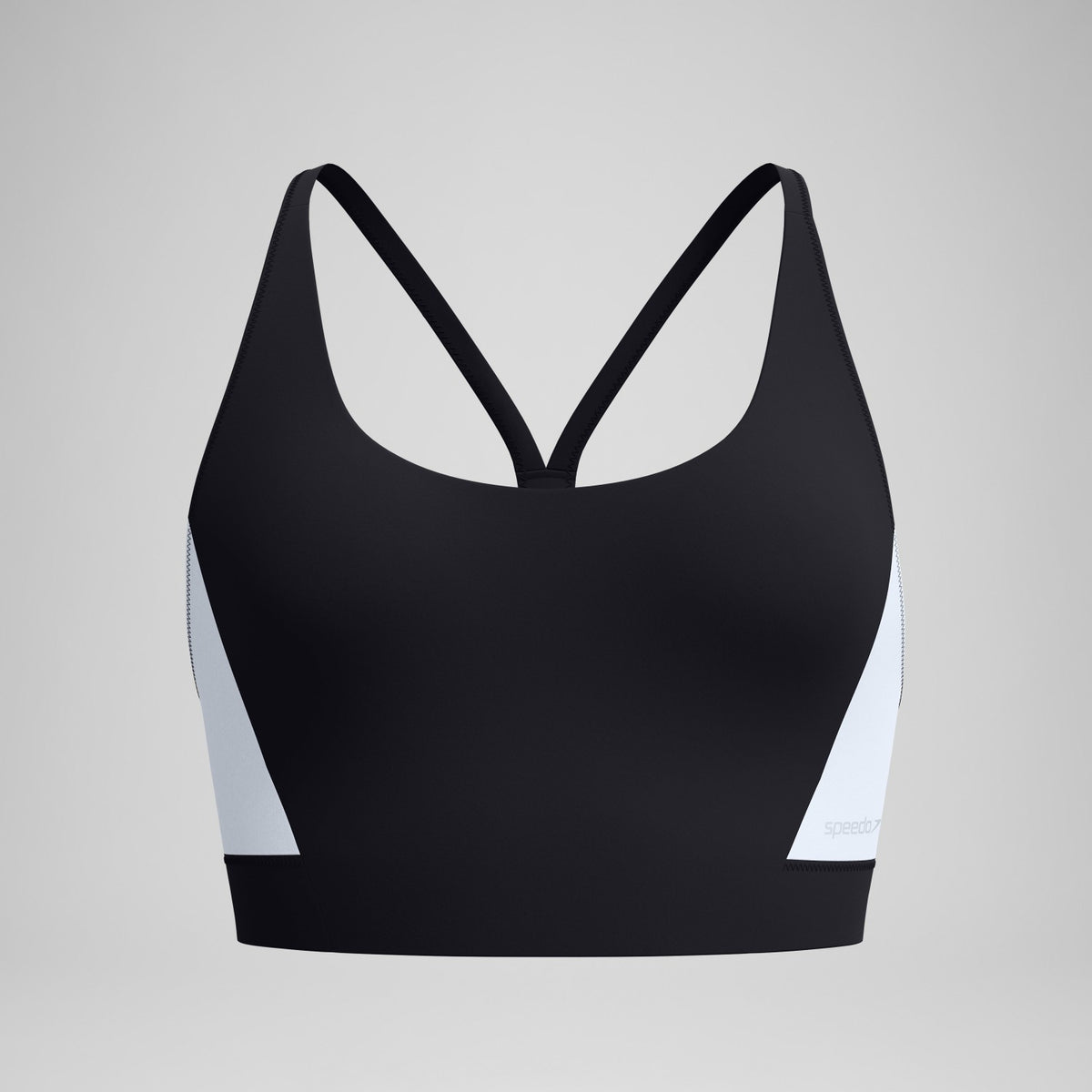 Colourblock Bikini Top Black/White | Speedo