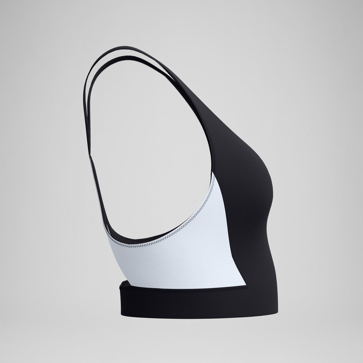 Colourblock Bikini Top Black/White | Speedo