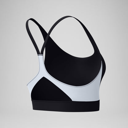 Colourblock Bikini Top Black/White | Speedo