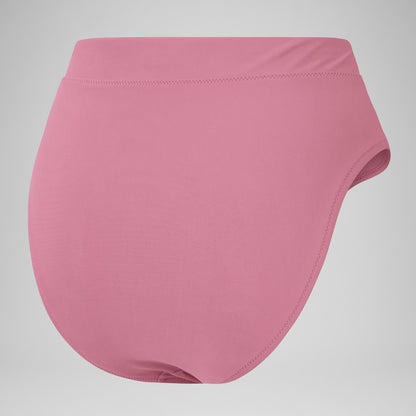 Solid High Waisted Bikini Bottom Purple | Speedo