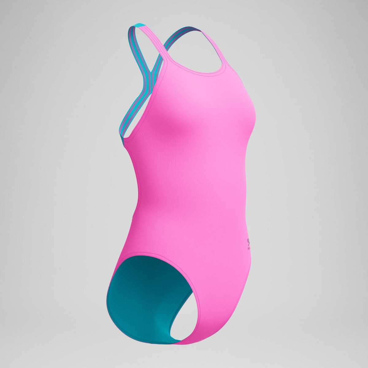 Club Training Powerback Swimsuit Pink/Blue | Speedo